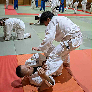 柔道の練習風景